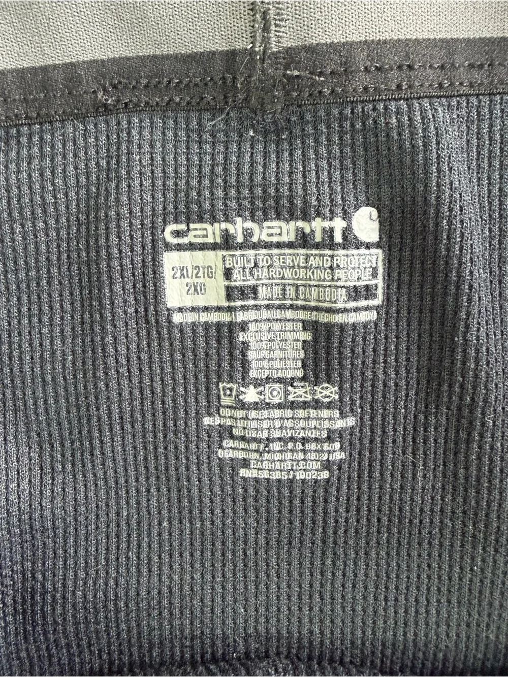 Carhartt Black Men’s Thermal Pants